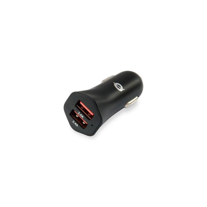 Cargador de coche-mechero Usb x2 / 24w / Carden04b / Conceptronic