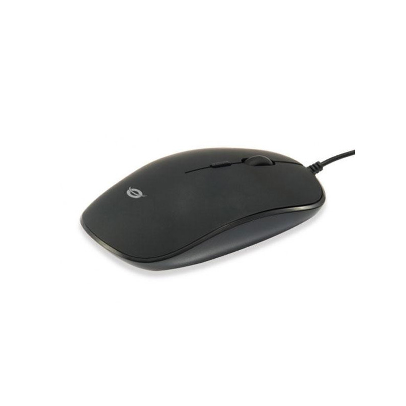 Raton optico Usb Conceptronic Regas / Ambidiestro / 1200 Dpi / Negro / REGAS01B