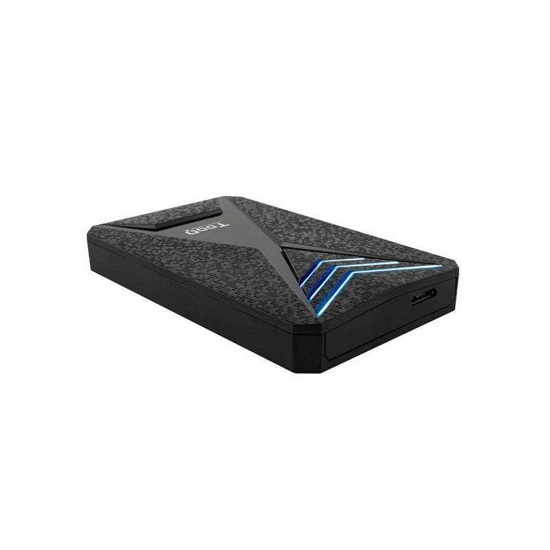 Caja externa Gaming 2.5 USB 3.0/3.1 Gen 1/ Sata / Tooq / 9.5mm / Leds Azul / TQE-2550BL