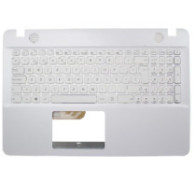 Top case + Teclado compatible para portátil ASUS K541UA Blanco