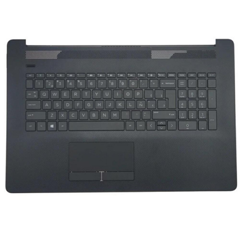 Top case + Teclado compatible para portátil HP 17-BS / 17-BY Negro brillo Intro vertical