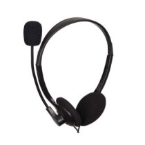 Auriculares Diadema Gembird MHS-123 / Micro integrado flexible / Jack 3.5mm / negro