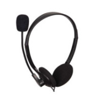 Auriculares Diadema Gembird MHS-123 / Micro integrado flexible / Jack 3.5mm / negro