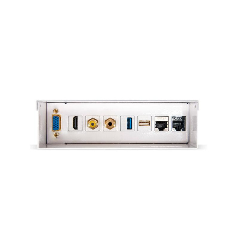 Caja conexiones multimedia de pared / Nanocable / 10.35.0003 / Blanco