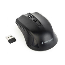 Raton óptico inalambrico Gembird / 4 Botones / 1600 Dpi / Negro / Musw-4b-04