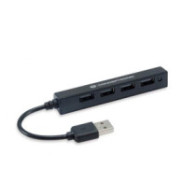 Hub 4 Puertos Usb 2.0 / Conceptronic Hubbies05b / Negro