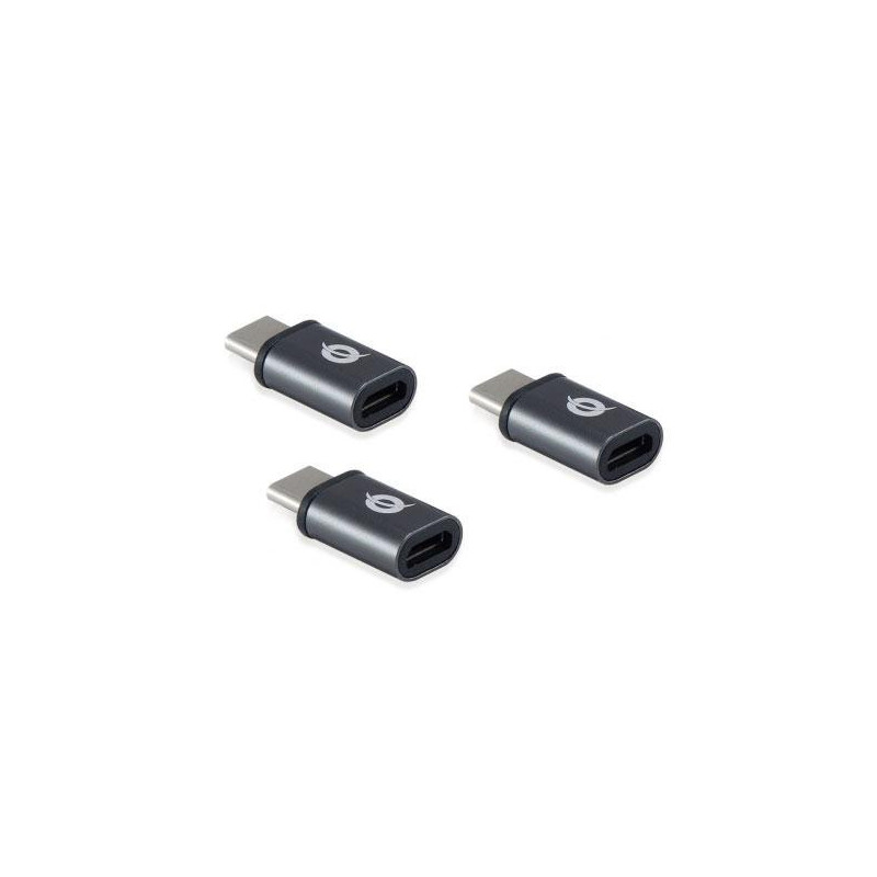 Adaptador OTG Type-C 3.1 Macho a MicroUsb Hembra Conceptronic Doon / Pack 3 uds / DONN05G