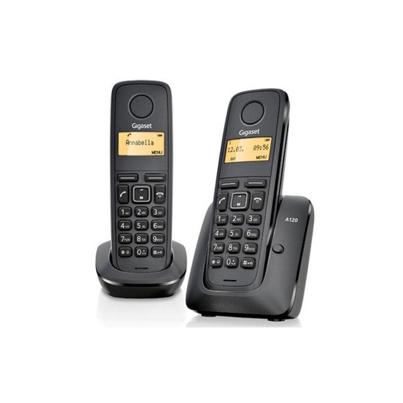 Telefono Inalámbrico Duo Dect Digital Gigaset A170 / Negro / L36852-h2802-d201
