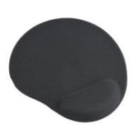 Alfombrilla con reposa muñecas gel negra Gembird MP-GEL-BK