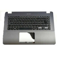 Top case + Teclado compatible para portátil ASUS F505BA Plata