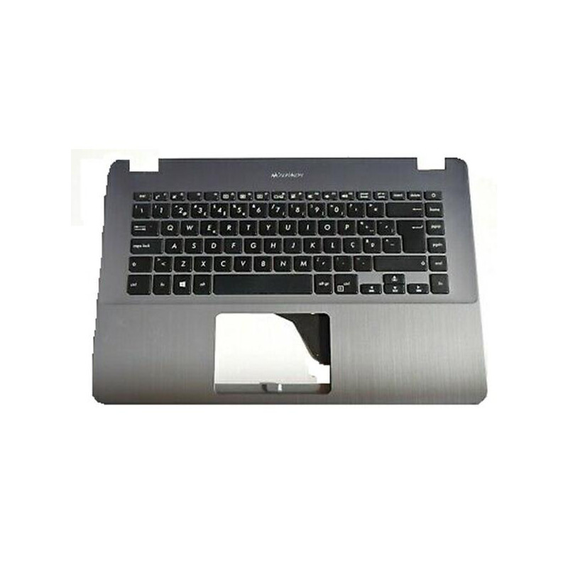 Top case + Teclado compatible para portátil ASUS F505BA Plata