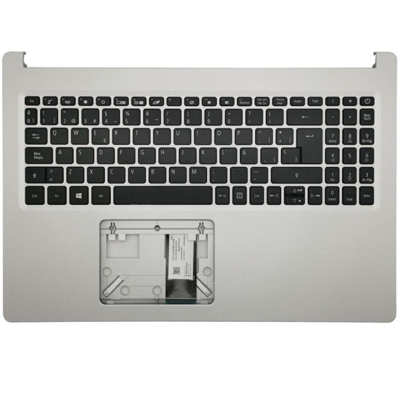 Top case + Teclado compatible para portátil ACER A514-54 Plata
