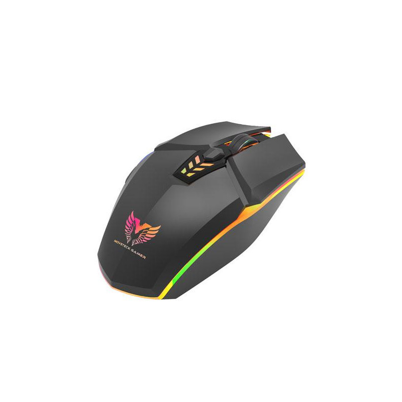 Ratón Usb Gaming TG7210 / 6 Botones / 2400 Dpi  Leds multicolor / Negro /  Mtk