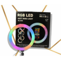 Anillo de led MJ300 RGB 30cm para Selfie, Tik Tok + Tripode 1m