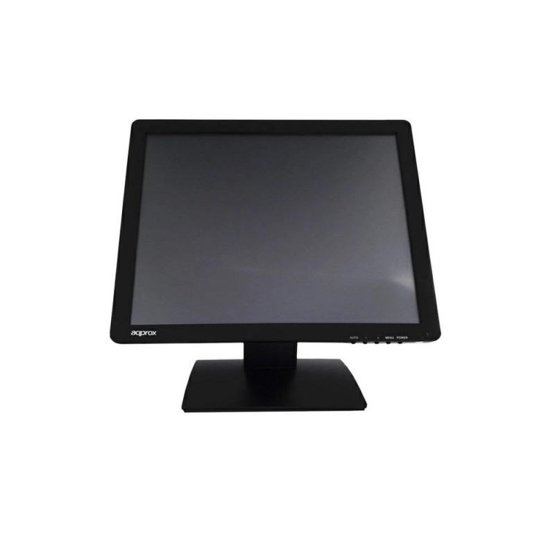 Monitor 17\ Tactil Tpv Approx Appmt17w5 / Vga / Usb / 5ms / Inclinable / Base antivibracion / Negro"