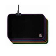 Alfombrilla Gaming Led RGB Gembird / Usb / 10 Modos Iluminacion Led / 250x350mm / MP-GAMELED-M