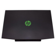 LCD Cover compatible para portátil HP 15-CX Negra logo verde