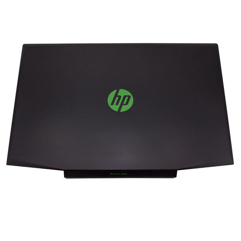 LCD Cover compatible para portátil HP 15-CX Negra logo verde