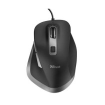 Raton óptico Usb Trust Fyda / Ergonomico / 5.000 dpi / 6 Botones / Negro / 24728