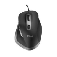 Raton óptico Usb Trust Fyda / Ergonomico / 5.000 dpi / 6 Botones / Negro / 24728