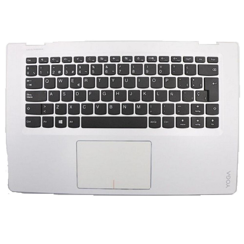 Top case + Teclado compatible para portátil LENOVO 510-14ISK Blanco