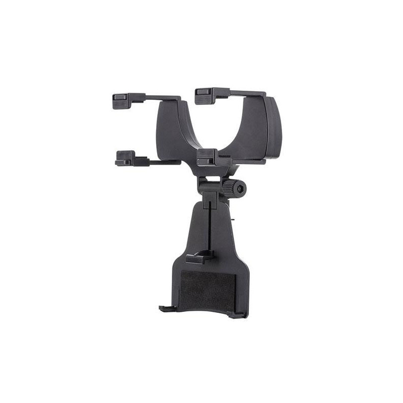 Soporte de coche para Movil Espejo retrovisor 3.5 - 6.8 Pulgadas  / E6279 / Negro / 200332
