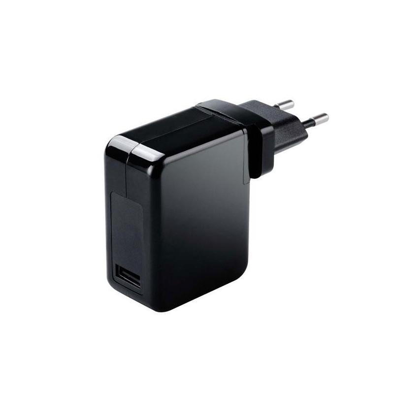Cargador para portátil universal automático 70W / USB / Negro / MT661