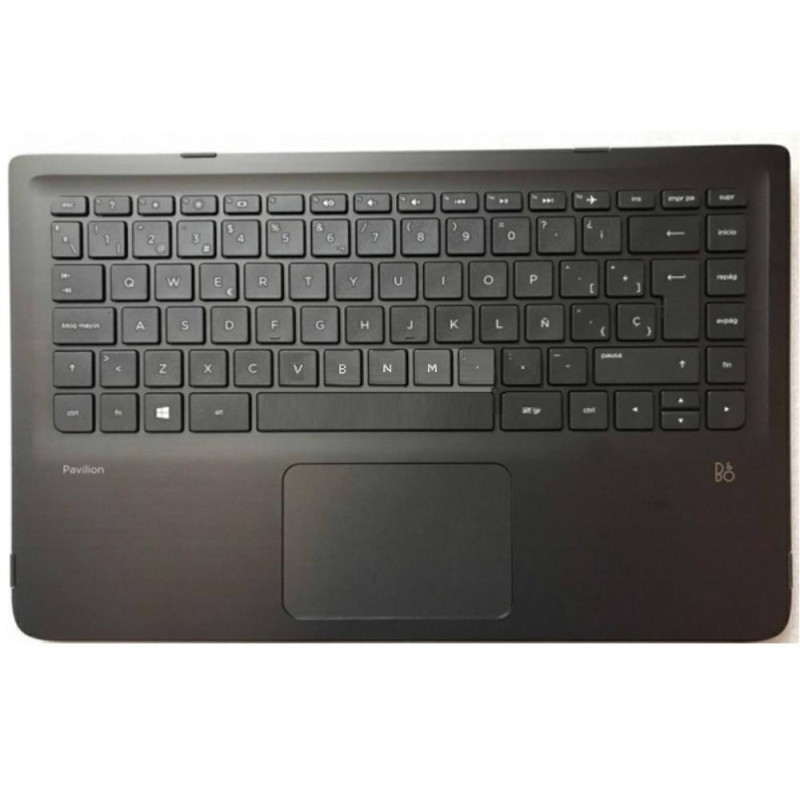 Top case + Teclado compatible para portátil HP 13-S Negro