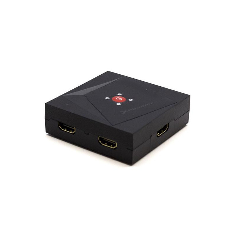 Splitter Hdmi 1x4 / Switch Bidireccional / 4K / 3D / Phoenix / Phhdmisplitter4 / Negro