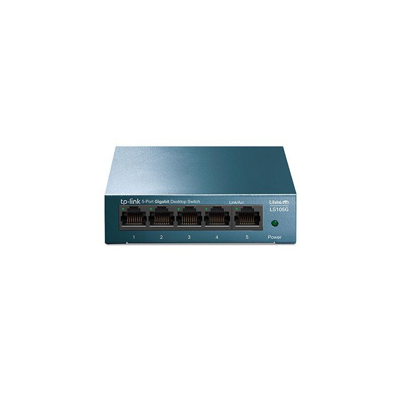 Switch 5p 10/100/1000 gigabit Carcasa Metal TP-Link / LS105G / Azul