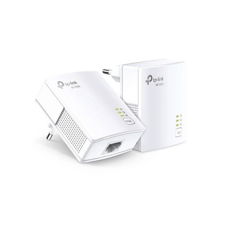 Homeplug tp-link powerline 1000mb pa7017kit 1p giga kit 2 unidades