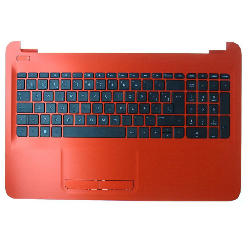 Top case + Teclado compatible para portátil HP 15-AY / 15-BA Rojo