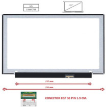 Pantalla compatible para portátil LED 12.5\ SLIM 30 Pines HD Sin brackets"