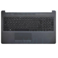 Top case + Teclado compatible para portátil HP 15-DA / 15-DB Gris oscuro