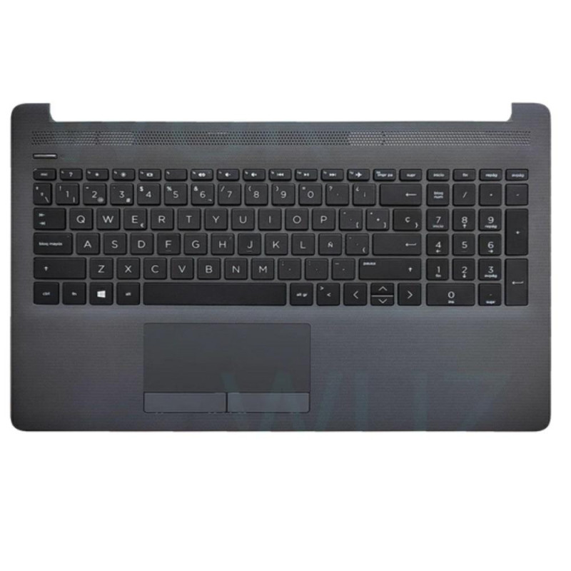 Top case + Teclado compatible para portátil HP 15-DA / 15-DB Gris oscuro