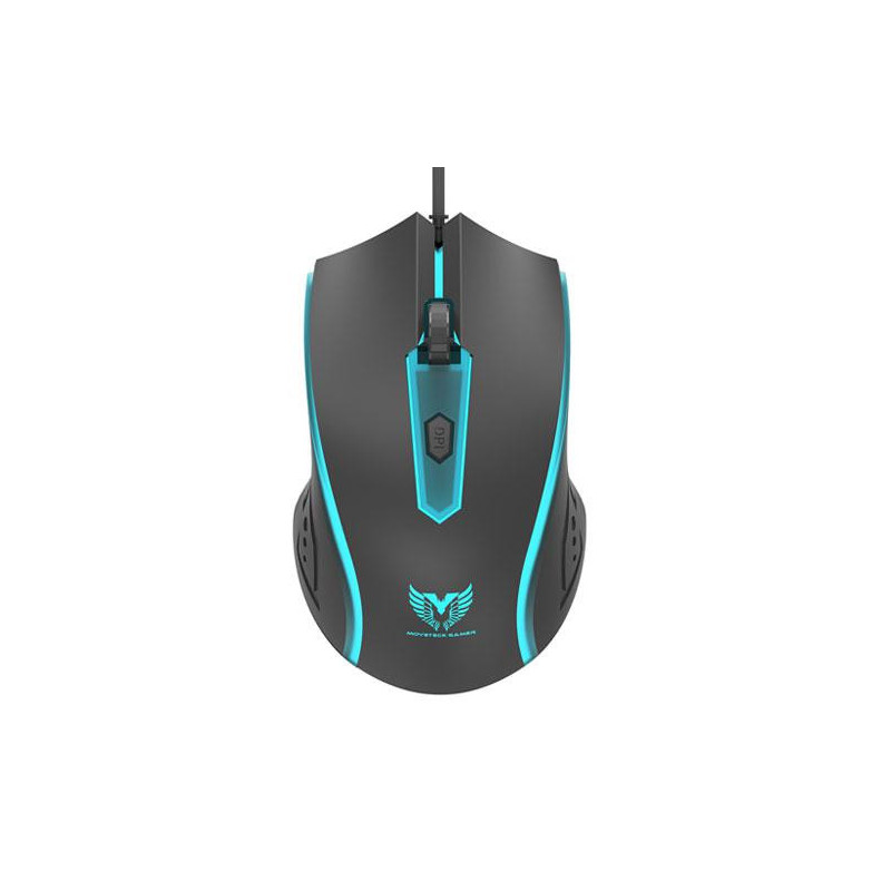 Ratón Usb Gaming NG6025 / Hasta 2400 Dpi / 6 Botones / Leds multicolor / 1.5m / Negro / Mtk