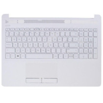 Top case + Teclado compatible para portátil HP 15-DA / 15-DB Blanco