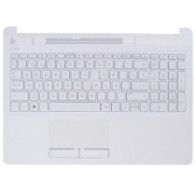 Top case + Teclado compatible para portátil HP 15-DA / 15-DB Blanco