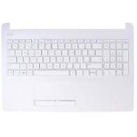 Top case + Teclado compatible para portátil HP 15-BS / 15-BW Blanco brillo