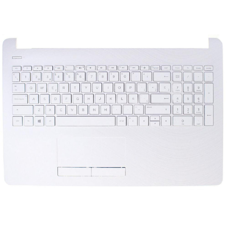 Top case + Teclado compatible para portátil HP 15-BS / 15-BW Blanco brillo