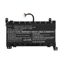 Batería compatible para portátil HP 77WH / 14.6V / 5.3Ah / 16pines