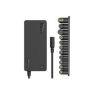 Cargador para portátil universal automático 65W / 11 conectores / 1.2m / AT963 / Mtk