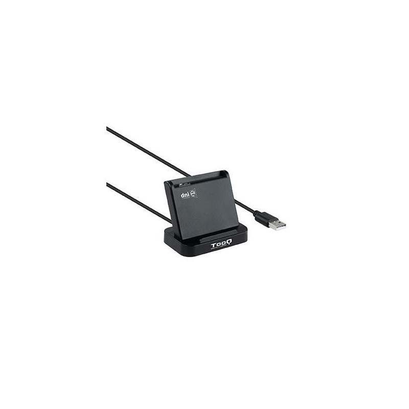 Lector Dni externo Tooq USB 2.0 Vertical / Dni 4.0 / Negro / TQR-220B