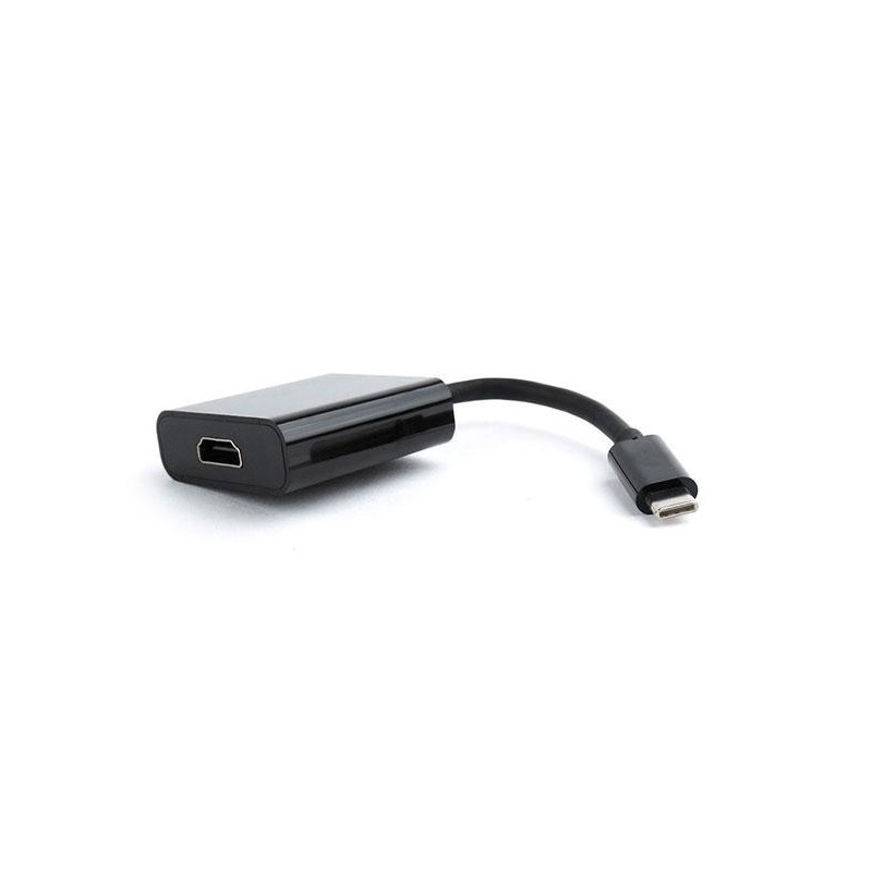 Cable adaptador Type-C 3.1 a Hdmi / 0.15cm / 4K / Negro / Cablexpert / A-CM-HDMIF-01