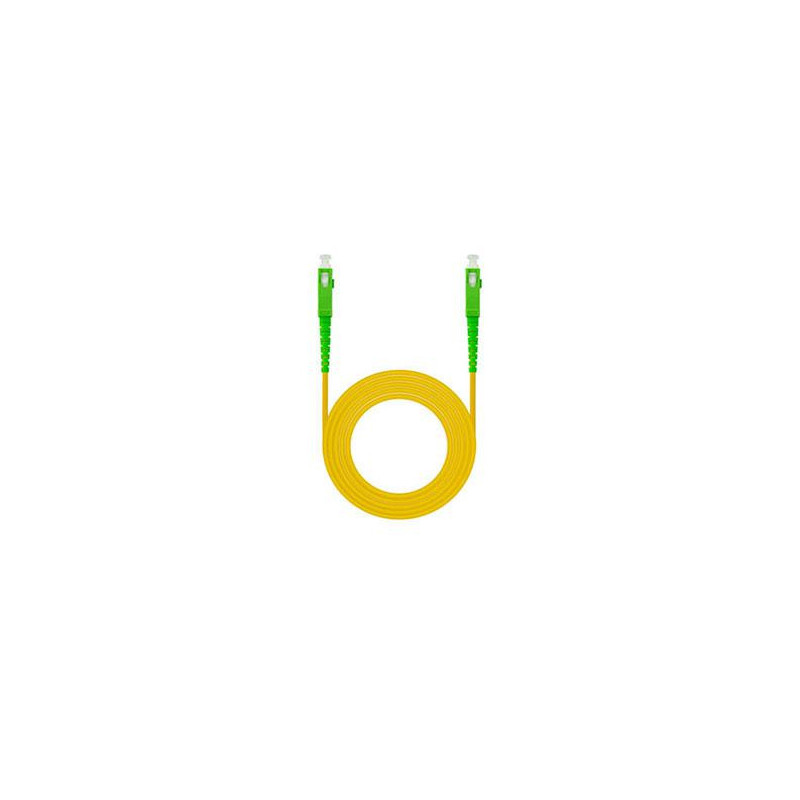 Cable Fibra Optica Monomodo Sc Apc/sc  Apc 9/125u  2 Metros LSZH / Nanocable 10.20.0002