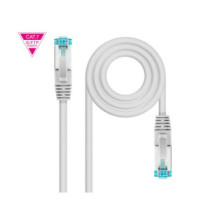 Cable red latiguillo RJ45 Cat.7 SFTP / LSZH / 10 metros / 10 Gbit/s / Gris / Nanocable 10.20.1710