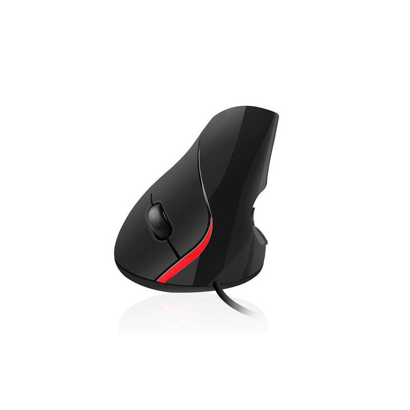 Raton óptico Usb Vertical ergonomico Ewent Eminent Ew3156  Negro