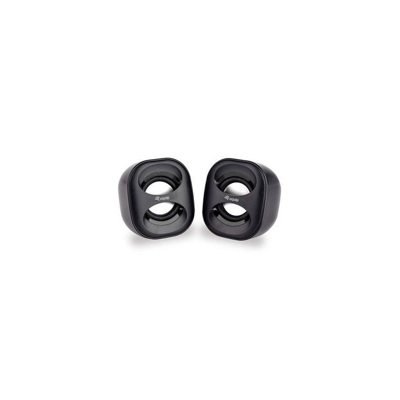 Altavoces 2.0 Equip Life Mini / Usb / Jack 3.5\ / 6w Rms  / Control de volumen / Negro / 245330"