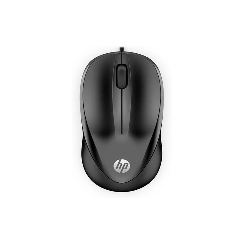Raton óptico Usb HP 1000 / 1200 Dpi / 1.5 m  / Negro / 4QM14AA