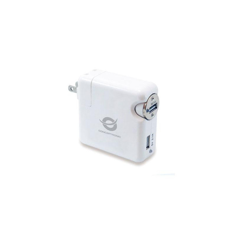 Kit de viaje universal Cargador red Usb + Coche Mechero / 15.5w / UK - USA - EU / CUSBCHARKIT / Conceptronic